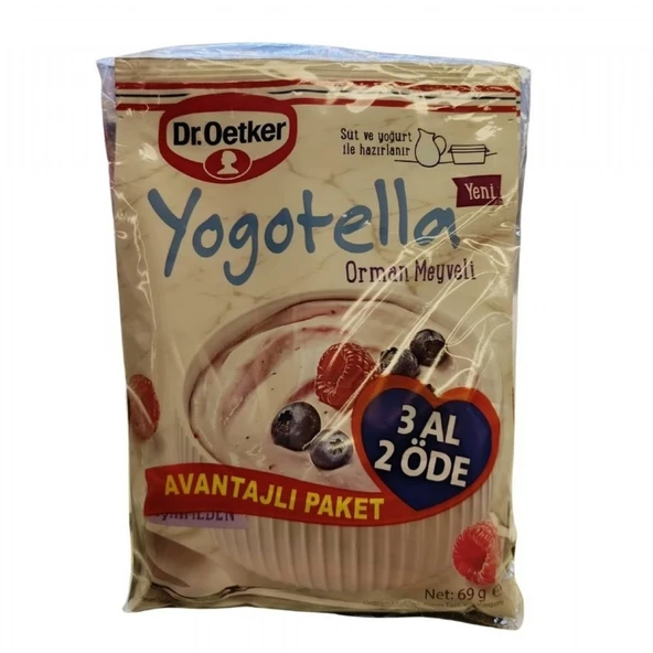 DR.OETKER YOGOTELLA 3*69GR ORMAN MEYVELI 3AL 2ODE ürün görseli 1