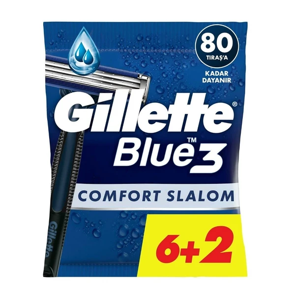 GILLETTE BLUE 3 6+2 POSET SLALOM 3523 ürün görseli 1