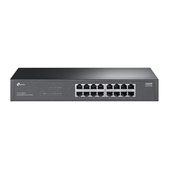 Tp-Link LS1016G 16 Port 10-100-1000 Mbps Switch Metal Kasa ürün görseli 1