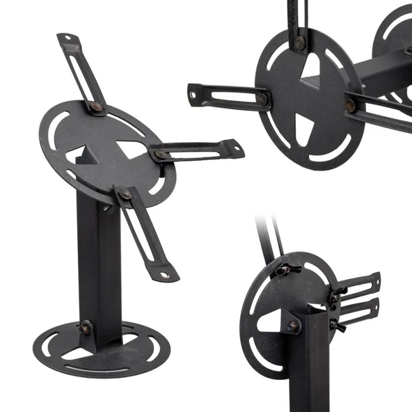 20 cm PRJ-184 Projeksiyon Montaj Aparatı – 360° Döner, 45° Eğimli, 13 kg ürün görseli 1