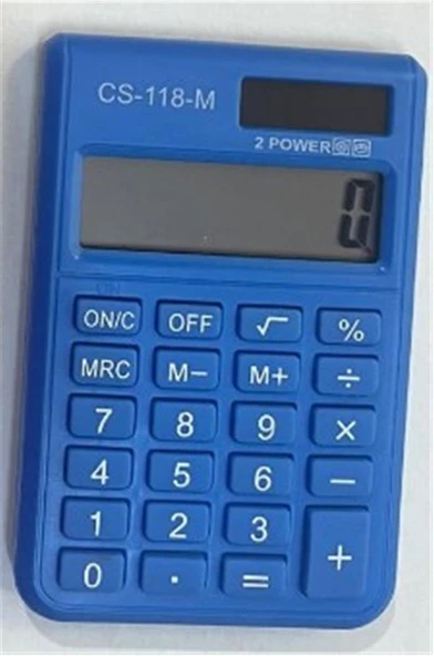 CSL CS-118-M Mavi 8 Hane Cep Tipi Hesap Makinesi ürün görseli 1