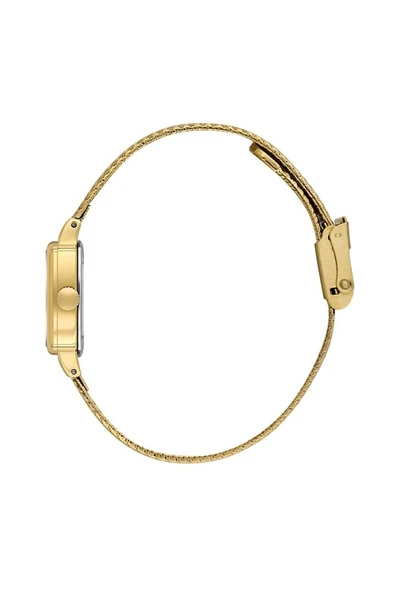 DANIEL KLEIN DKE.1.10979-3 DİKDÖRTGEN ALTIN KAPLAMA HASIR KORDON KADIN KOL SAATİ - Resim 2