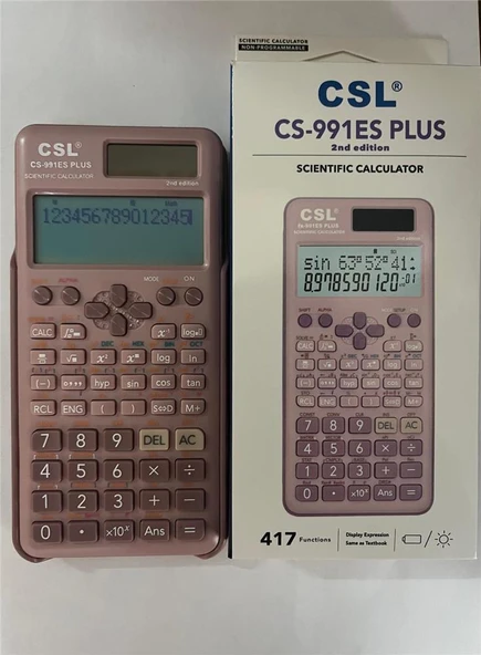 CSL CS-991ES PLUS-PINK Pembe Fonksiyonel Hesap Makinesi - Resim 2