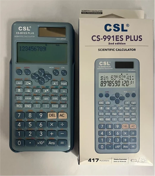 CSL CS-991ES PLUS-BLUE Mavi Fonksiyonel Hesap Makinesi - Resim 2