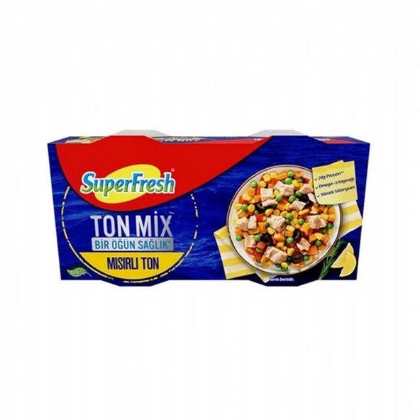 SUPERFRESH  TON MIX 2X150GR MISIRLI ürün görseli 1