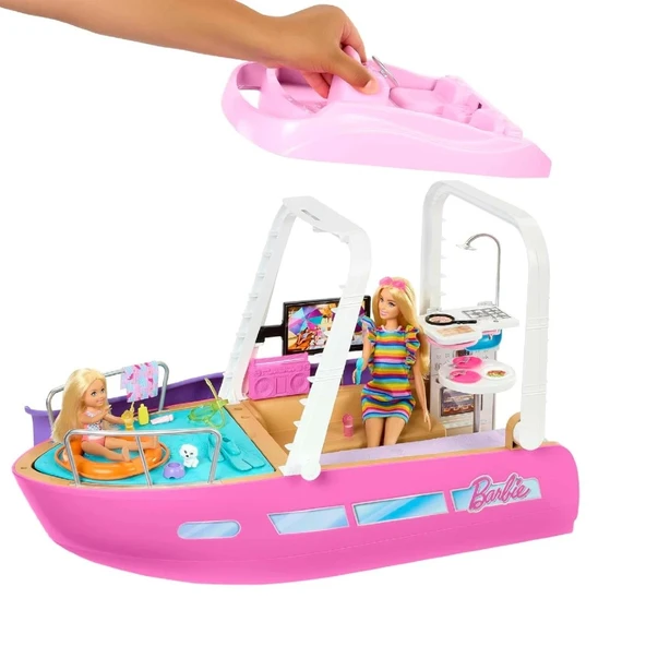 Barbie'nin Rüya Teknesi Havuzlu HJV37 - Resim 7
