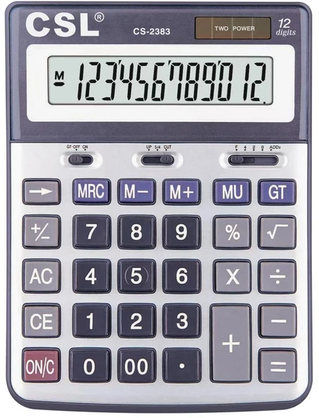 CSL CS-2383 12 Hane Masa Tipi Hesap Makinesi ürün görseli 1