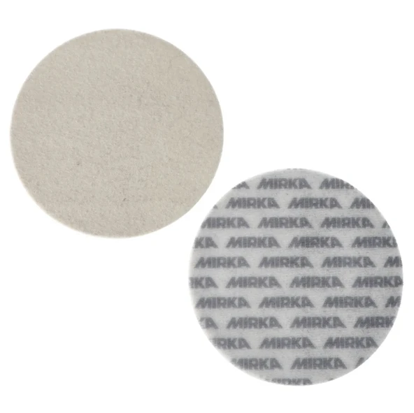 CAM KEÇESİ POLİSAJ PEDİ PASTA CİLA MIRKA BEYAZ 125 MM 2 ADET - Resim 4