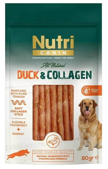 Nutri Canin Ördek Etli ve Kolajenli Tahılsız Köpek Et Ödülü 80 Gr. ürün görseli 1