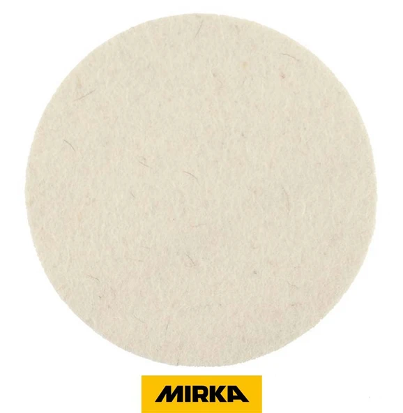 CAM KEÇESİ POLİSAJ PEDİ PASTA CİLA MIRKA BEYAZ 125 MM 2 ADET ürün görseli 1