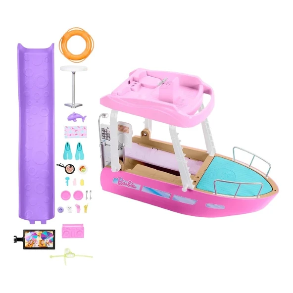 Barbie'nin Rüya Teknesi Havuzlu HJV37 ürün görseli 1