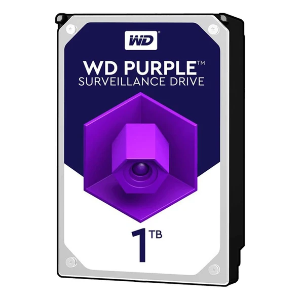 Wd 1Tb Wd10Purx Purple 3,5" 64Mb 5400Rpm   Harddisk (İthalat) ürün görseli 1