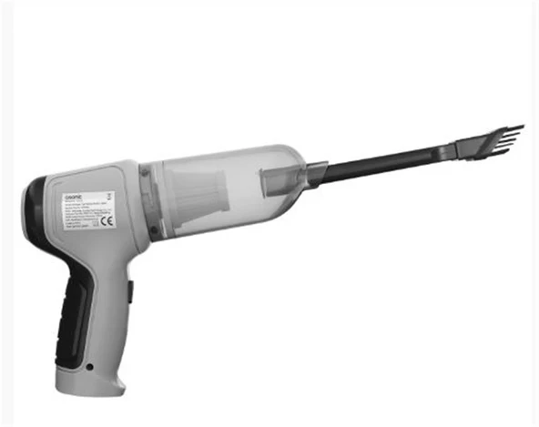 Asonic S2025 Gri-Siyah Kablosuz Üflemeli Mini Araç El Şarjlı Süpürgesi 120W 2000mAh 9000PA Emiş ürün görseli 1