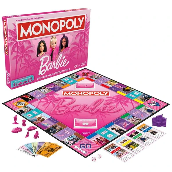 Monopoly Barbie Kutu Oyunu G0038 ürün görseli 1