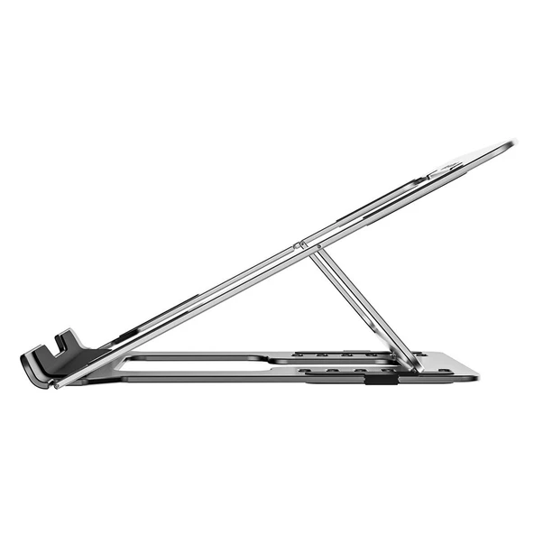 S-link SL-AL11 Gümüş 6 Açılı Katlanabilir Alüminyum Laptop Stand - Resim 2