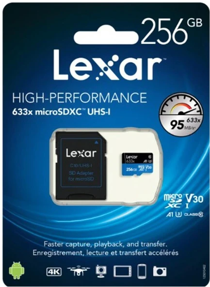 Lexar 512gb microSDXC™ UHS-I, SD adaptörlü, 100 MB-snye kadar okuma, 70 MB-snye kadar yazma - Resim 4