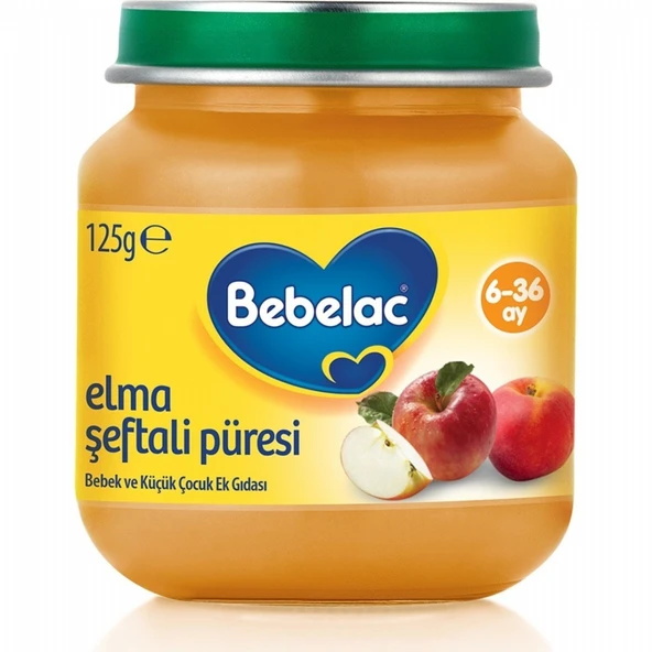 BEBELAC 125GR SEFTALI ELMA PURESI 3025 ürün görseli 1