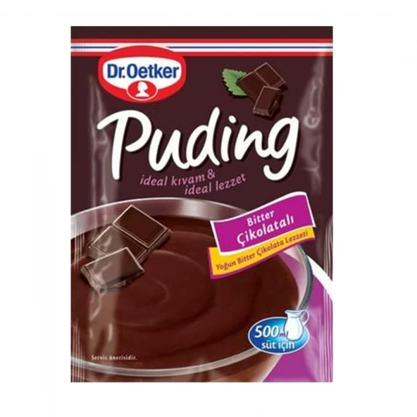 DR.OETKER PUDING 111GR BITTER CIKOLATALI ürün görseli 1