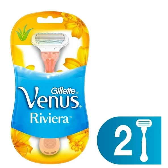 GILLETTE VENUS RIVIERA 3'LU BICAK 2'LI POSET 8595 ürün görseli 1