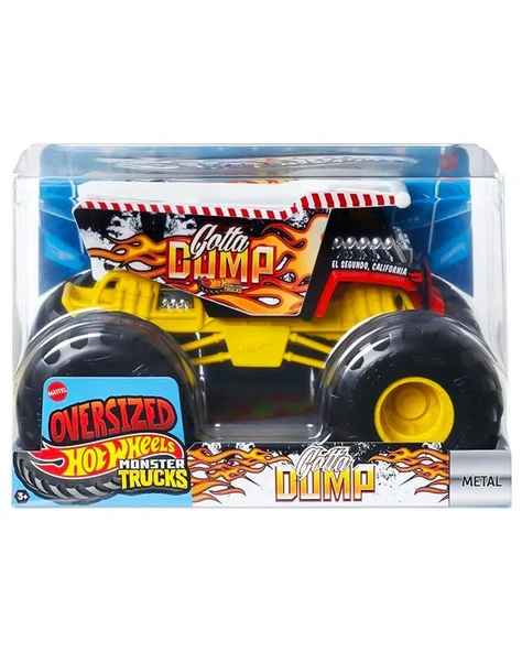 Hot Wheels Monster Trucks Oversized Gotta Dump Metal Araç JCC98 ürün görseli 1