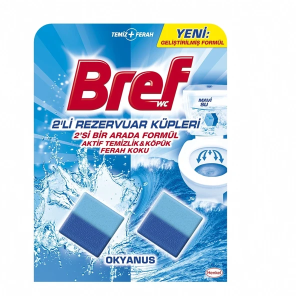 BREF WC AKTIF TEMIZ.KUPLERI 2X50GR 7787(24) - Resim 2