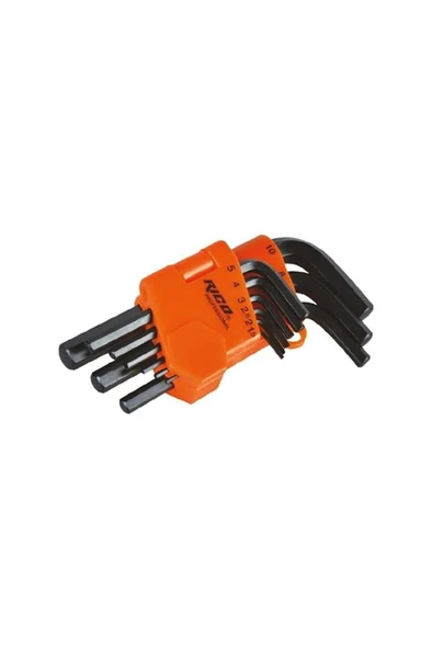 Rıco 013-RC2899 Düz Kısa 9lu Alyan Takımı ürün görseli 1