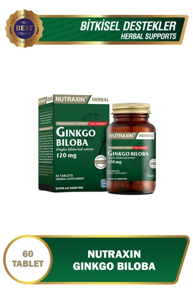 Nutraxin Gingko Biloba 60 Kapsül ürün görseli 1