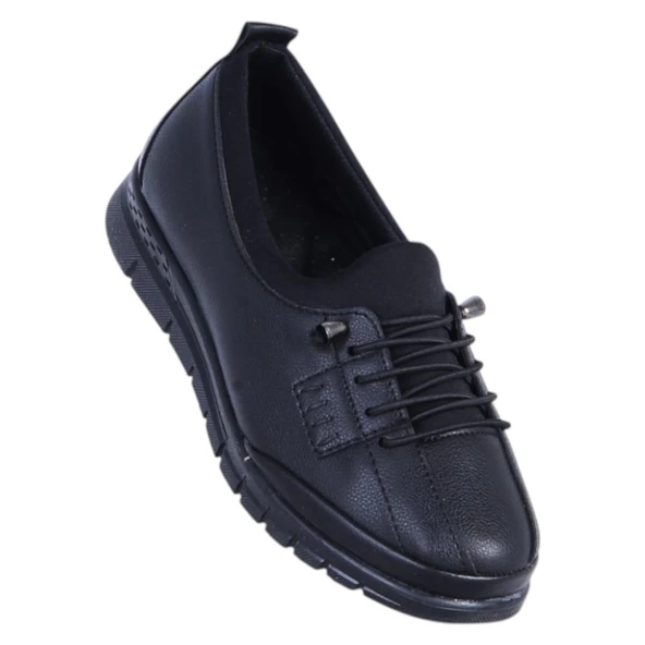 Selena 01 Siyah Kadın Düz Babet Ayakkabı ürün görseli 1