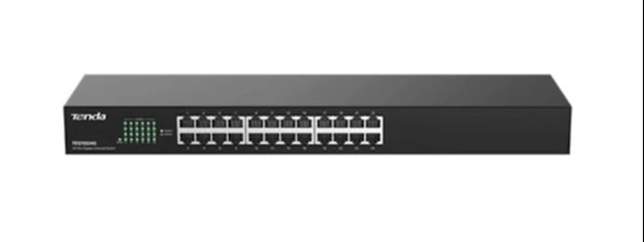 Tenda TEG1024G 24 Port 10-100-1000 Mbps 19" Switch Çelik Kasa Rack Mount ürün görseli 1
