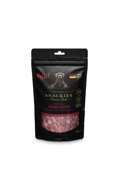 Snackies Natural Pancarlı Ördek Göğsü Tahılsız Köpek Ödül Maması 80 Gr ürün görseli 1