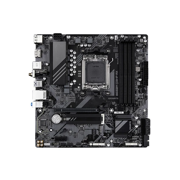 GIGABYTE B650M D3HP AX AMD Soket AM5 B650M DDR5 8000MT/s (OC) Wi-Fi mATX Anakart - Resim 2