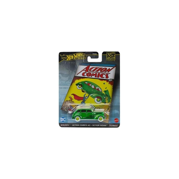 Hot Wheels Premium Pop Culture Action Comis #1 - Action Sedan HXD63 HVJ50 ürün görseli 1
