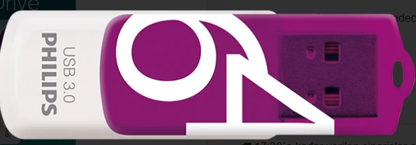 PHILIPS FM64FD00B, 64GB, USB 3.0, Vivid, Mor, Flash Disk - Resim 2
