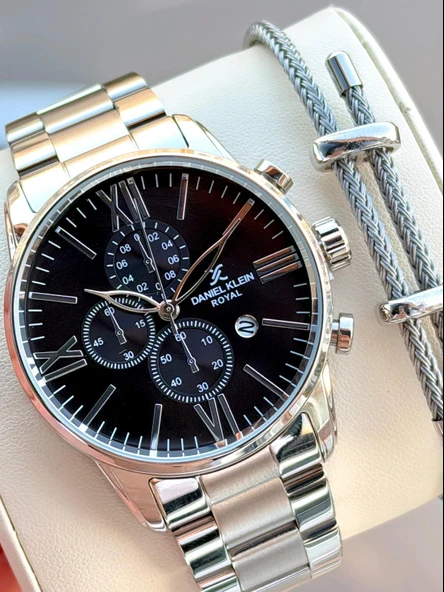 Daniel Klein İtalyan Tasarım Bileklik Hediyeli 2 Yıl Garantili 3 Atm Erkek Kol Saati K.KN.10984.2 ürün görseli 1