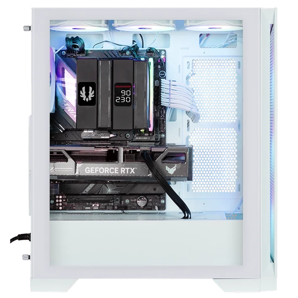 BitFenix MG953 850W 80+Bronze Tempered Glass FRGB USB 3.0 ATX Mid Tower Beyaz Kasa BFC-MGB85WWGSW-4F - Resim 6