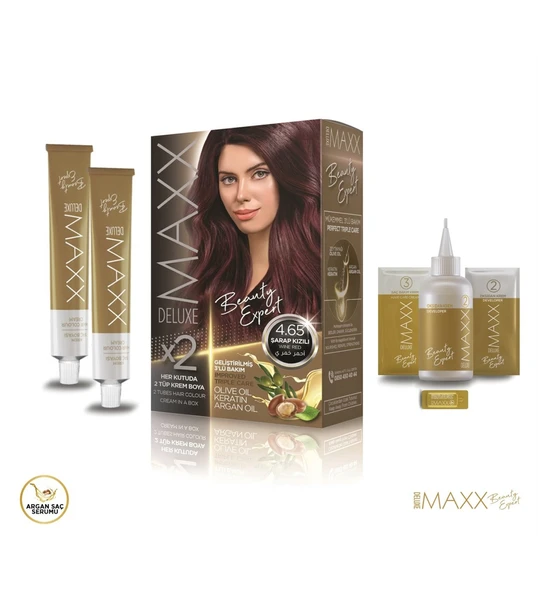 MAXX DELUXE BEAUTY EXPERT 4.65 Şarap Kızılı Set Boya ürün görseli 1