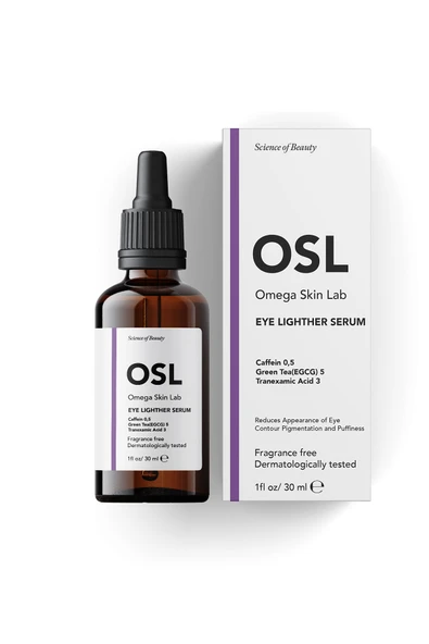 OSL Omega Skin Lab Eye Lighter Serum 30ml (GÖZ ÇEVRESİ SERUMU) - Resim 2