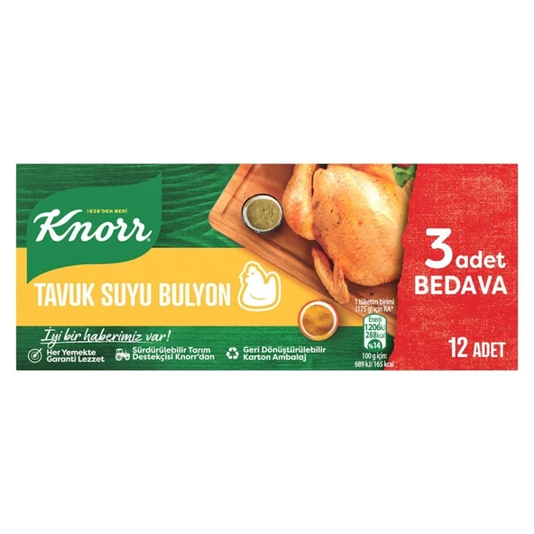 KNORR BULYON 120GR 12'LI TAVUKSU 3552 ürün görseli 1