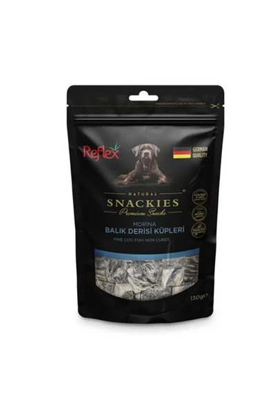 Snackies Natural Balık Derisi Küpleri Tahılsız Köpek Ödül Maması 130 Gr ürün görseli 1