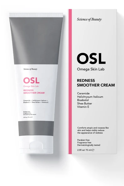 OSL Omega Skin Lab Redness Smoother Cream 75ml (ROZASEA KARŞITI KREM) - Resim 2