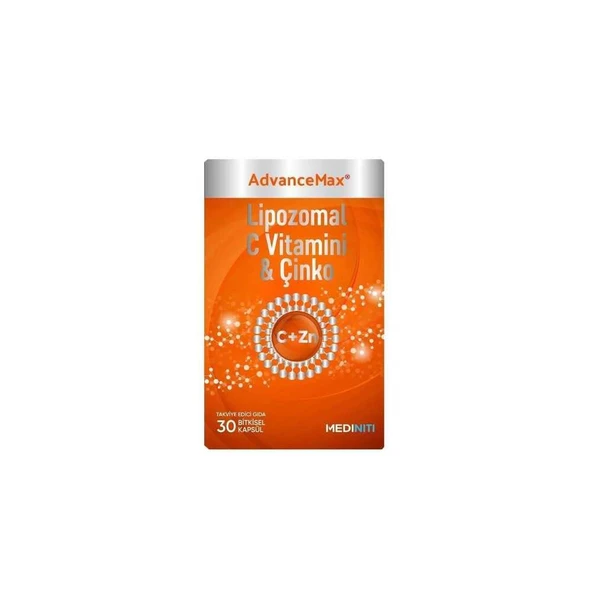 Mediniti AdvanceMax Lipozomal C Vitamini ve Çinko 30 Kapsül ürün görseli 1