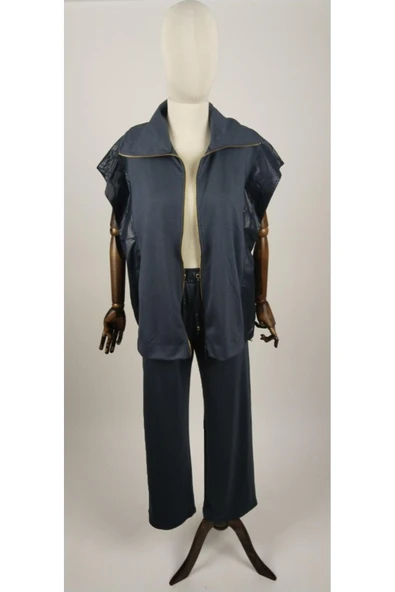 MODAL KUMAŞ YELEKLİ DETAYLI ALT ÜST KADIN PEREMİUM TAKIM ürün görseli 1