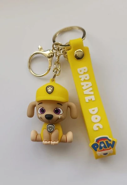 Silikon Anahtarlık Paw Petrol Karakter Figür Çanta Süsü Oyuncak ürün görseli 1