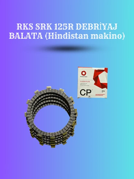 RKS SRK 125R Debriyaj Balata Seti – Makino Tip 2W Kavrama Balataları ürün görseli 1