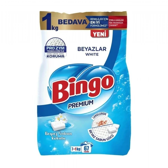 BINGO MATIK 8KG PREMIUM BEYAZ ürün görseli 1