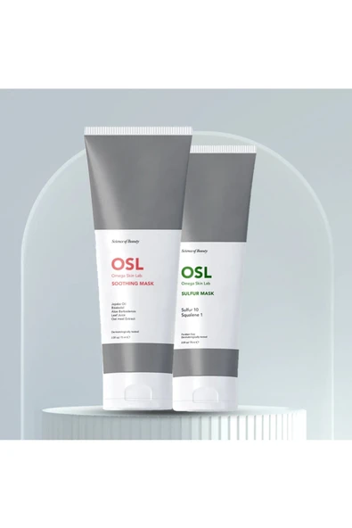 OSL Omega Skin Lab Osl Soothing Care Mask 75ml, Face Mask With Oat Extract, Leaf Juice And Jojoba Oil, Moisturising, So - Resim 2