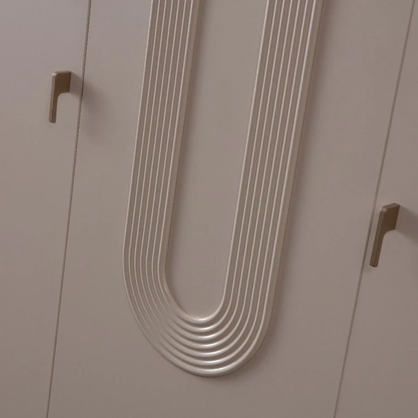 Gardırop, Megan 3 Kapaklı Dolap - Resim 7