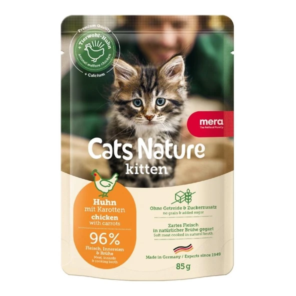 Mera Cats Nature Kitten Yavru Kedi Yaş Maması 85 Gr ürün görseli 1