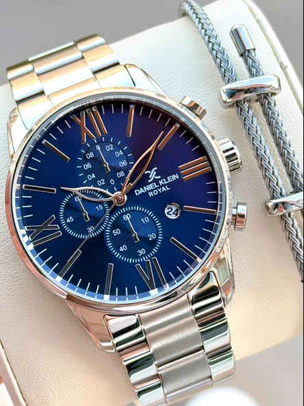 Daniel Klein İtalyan Tasarım Bileklik Hediyeli 2 Yıl Garantili 3 Atm Erkek Kol Saati K.KN.10984.3 ürün görseli 1