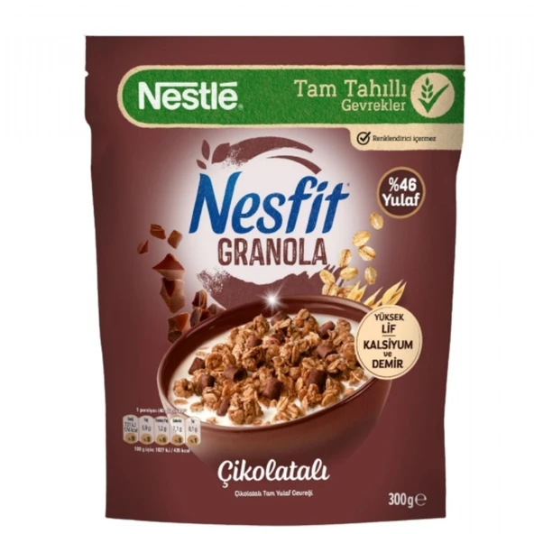 NESTLE NESFIT GRANOLA 300GR CIKOLATALI 5579 ürün görseli 1
